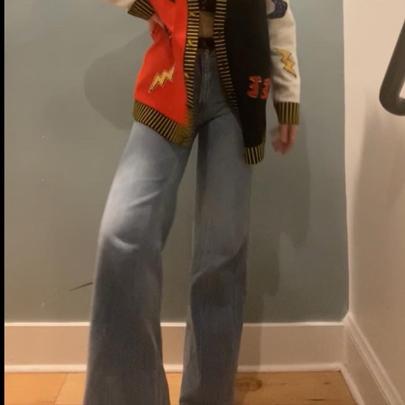 Alice + Olivia Weezy Wide Leg High Rise Jeans - Picture 11 of 12